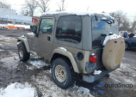 2003 Jeep Wrangler Sahara из США, поврежденный, VIN 1J4FA59S73P326036
